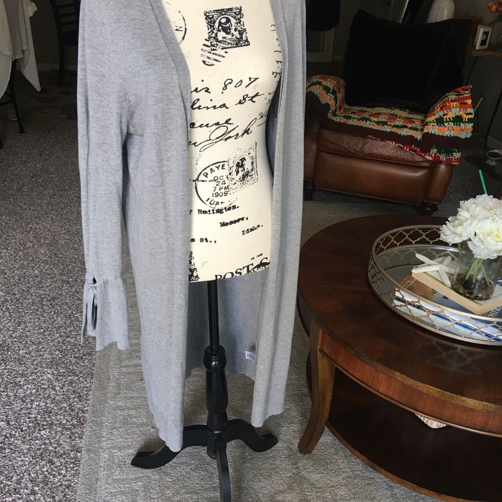 Halogen Gray Approx 42” duster shoulder to hem
